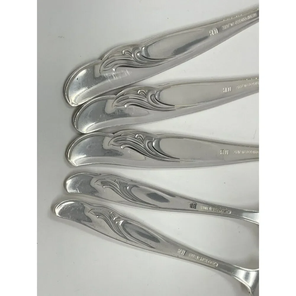 International EXQUISITE Silverplate 1957 Serving Table Sugar Spoons Butter Knife